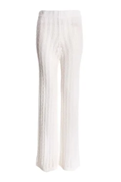 Quiz Crochet Knit Trousers White New