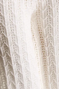 Quiz Crochet Knit Trousers White New