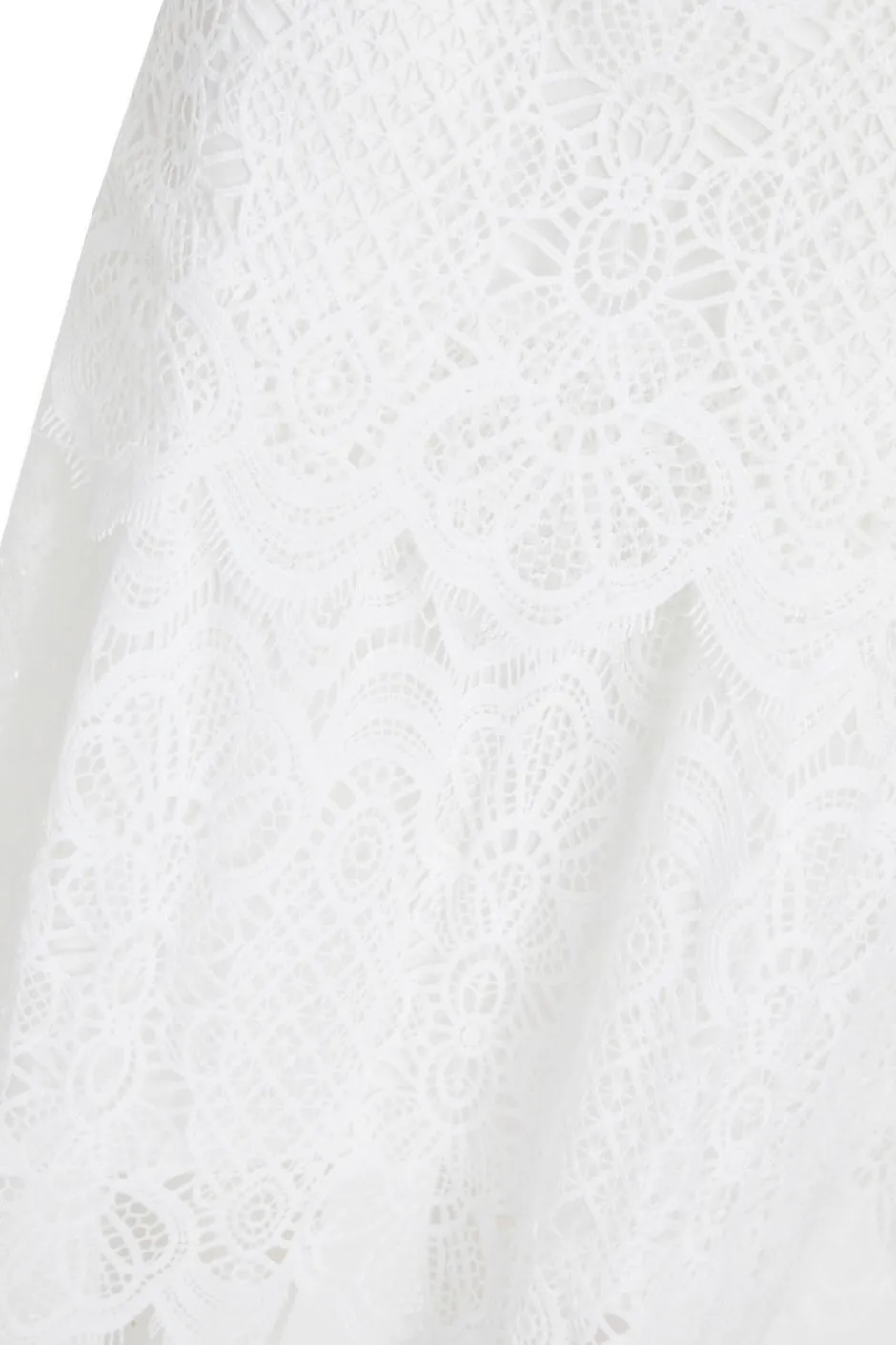 Quiz White Crochet Lace Skirt Hot