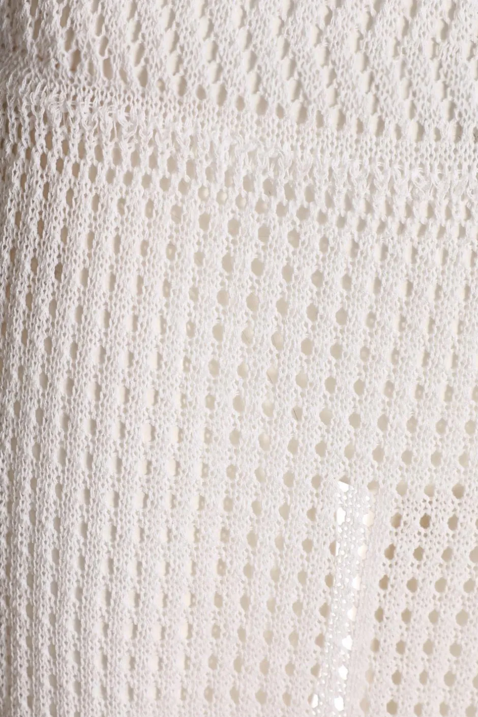 Quiz Crochet Midi Skirt White Hot