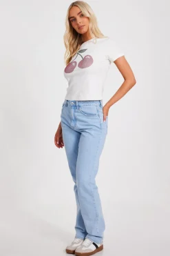 Quiz Diamante Cherry Top White Online
