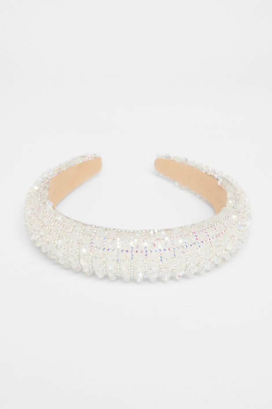 Quiz White Diamante Chunky Headband Sale