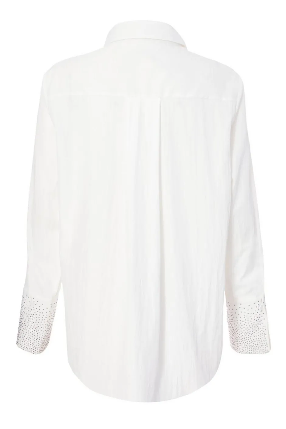 Quiz White Diamante Cuff Shirt Clearance