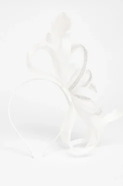 Quiz Diamante Headband Fascinator White Online