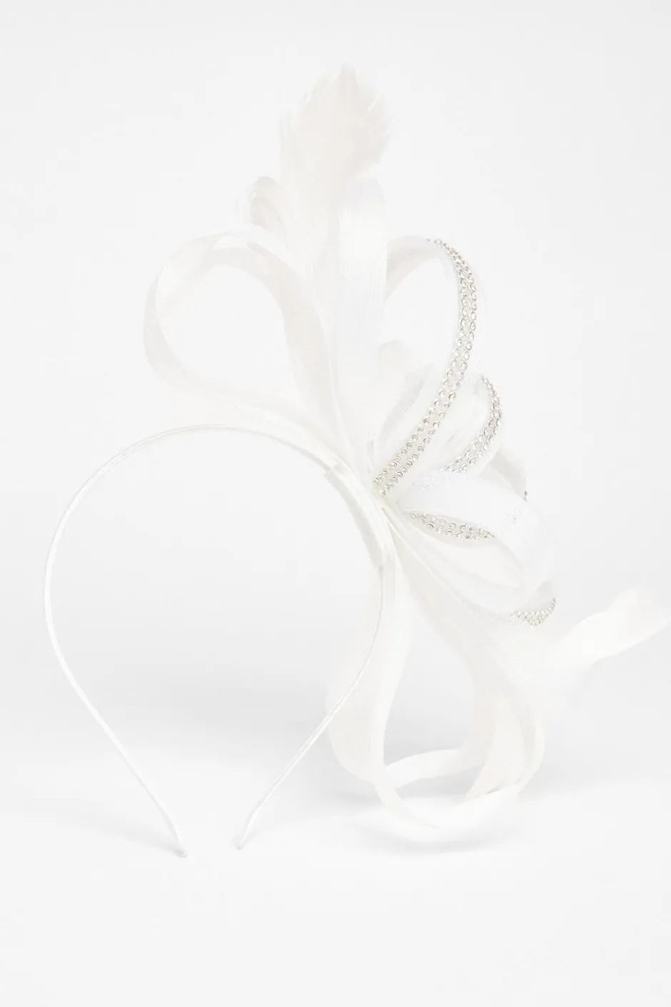 Quiz Diamante Headband Fascinator White Online