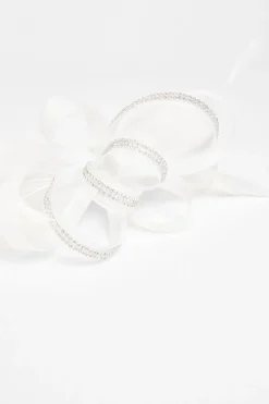 Quiz Diamante Headband Fascinator White Online