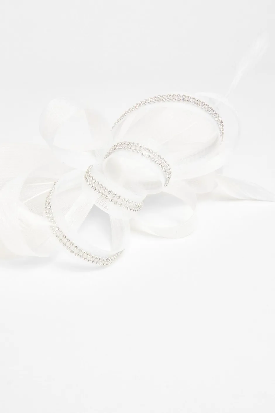 Quiz Diamante Headband Fascinator White Online