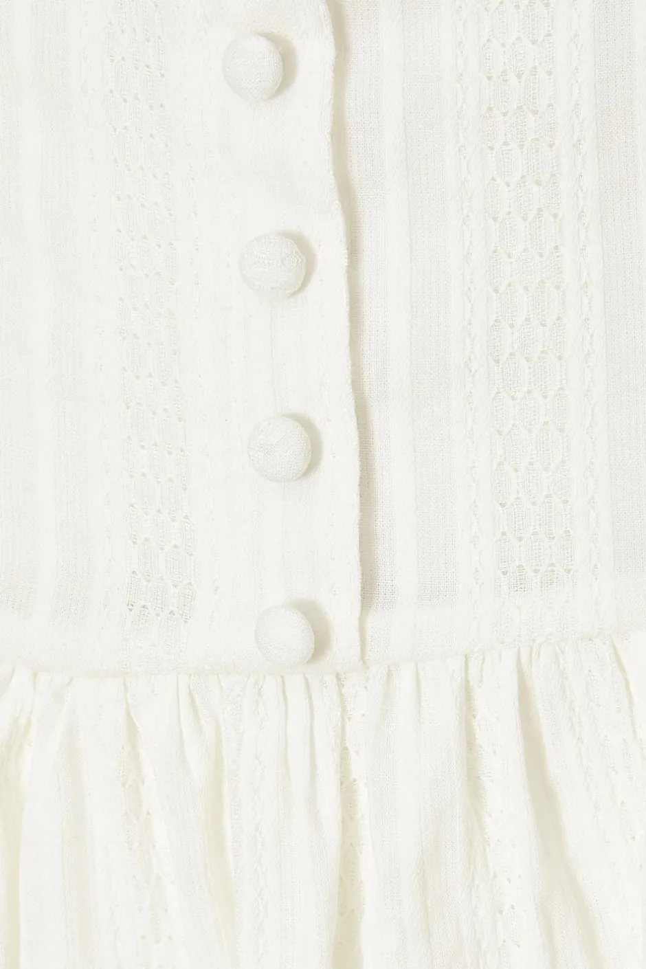 Quiz White Drop Waist Mini Dress Sale