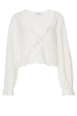 Quiz White Embroidered Blouse Online