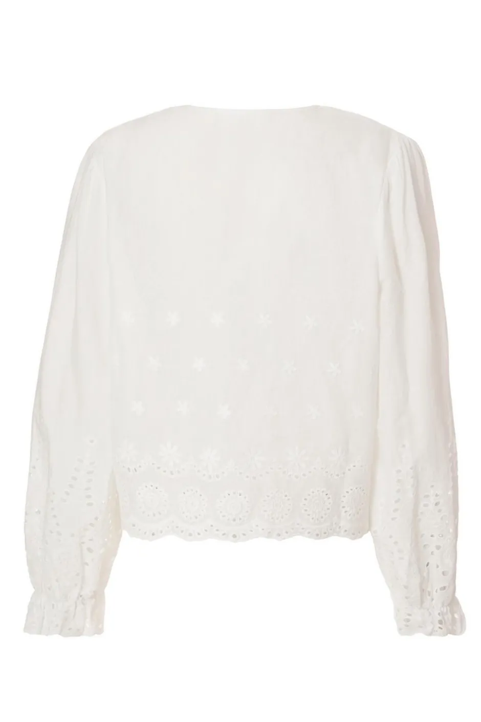 Quiz White Embroidered Blouse Online