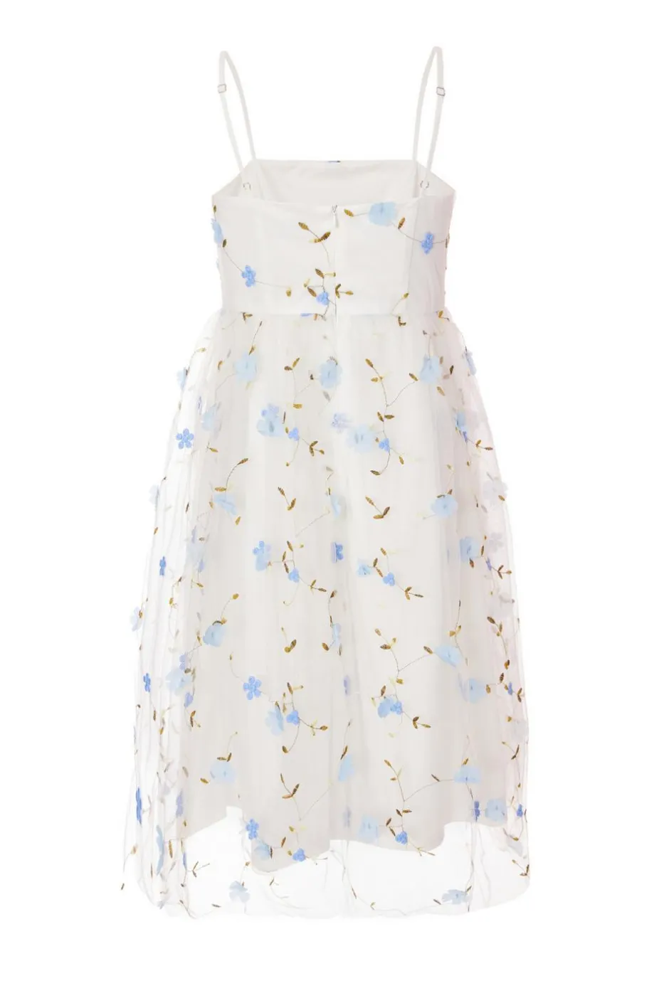 Quiz White Embroidered Floral Midi Dress Sale