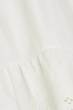 Quiz White Embroidered Hem Midaxi Dress Best