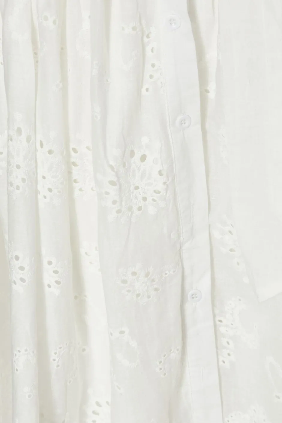 Quiz White Embroidered Midaxi Shirt Dress