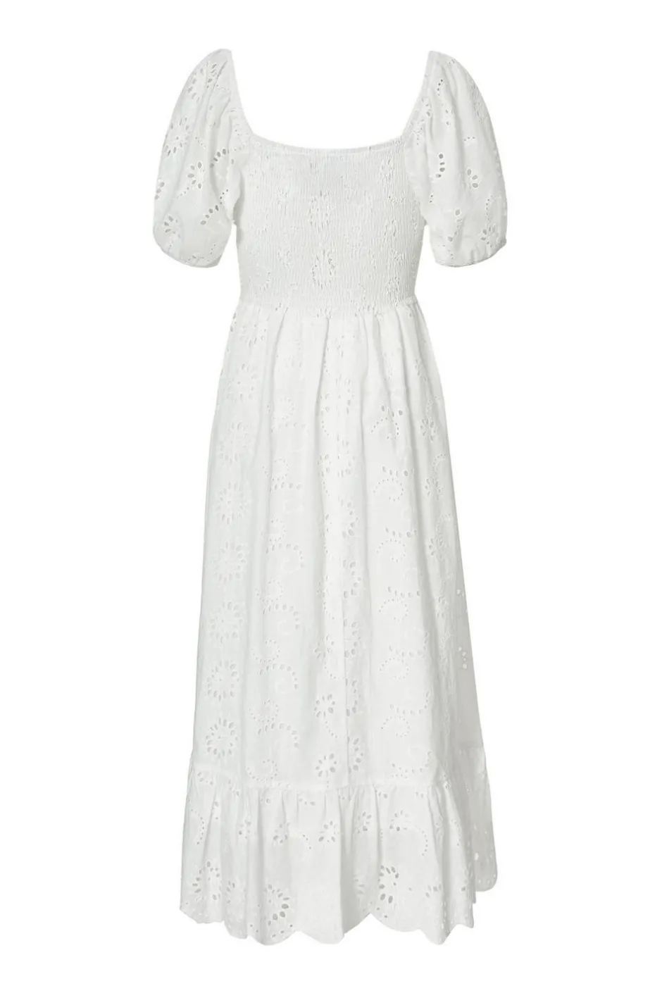 Quiz White Embroidered Midi Dress Outlet