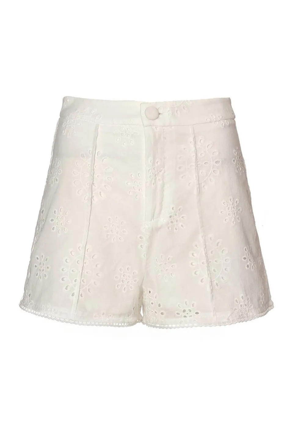 Quiz White Embroidered Shorts Best