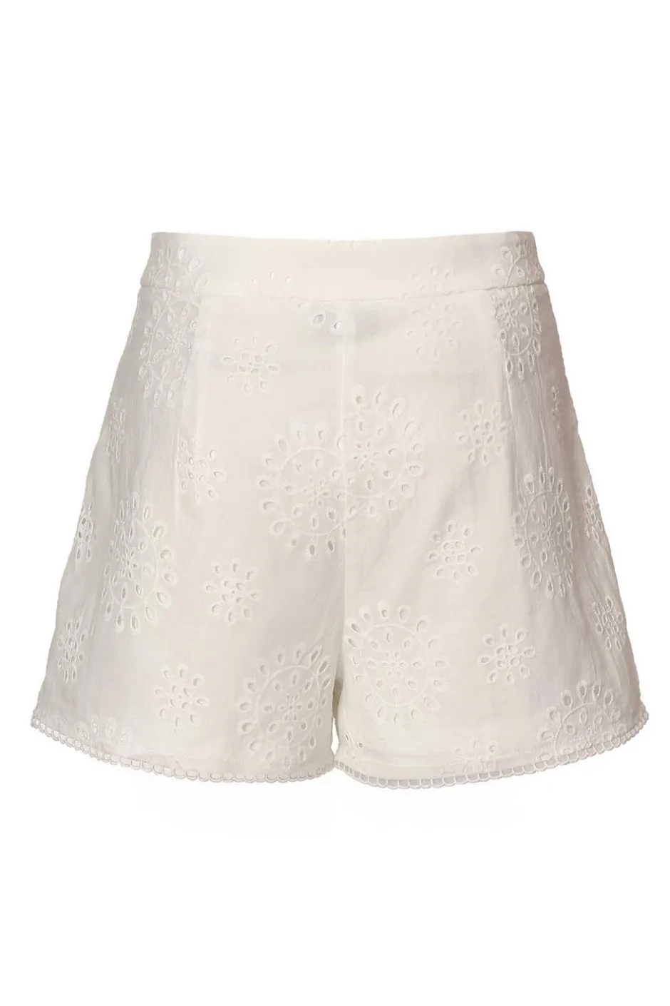 Quiz White Embroidered Shorts Best