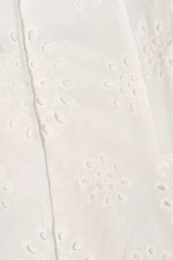 Quiz White Embroidered Shorts Best