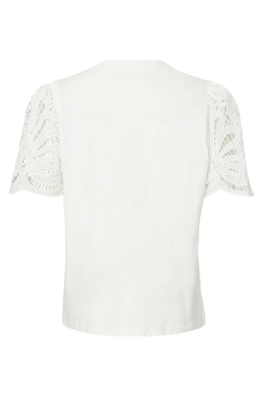 Quiz White Embroidered Sleeve Top Hot