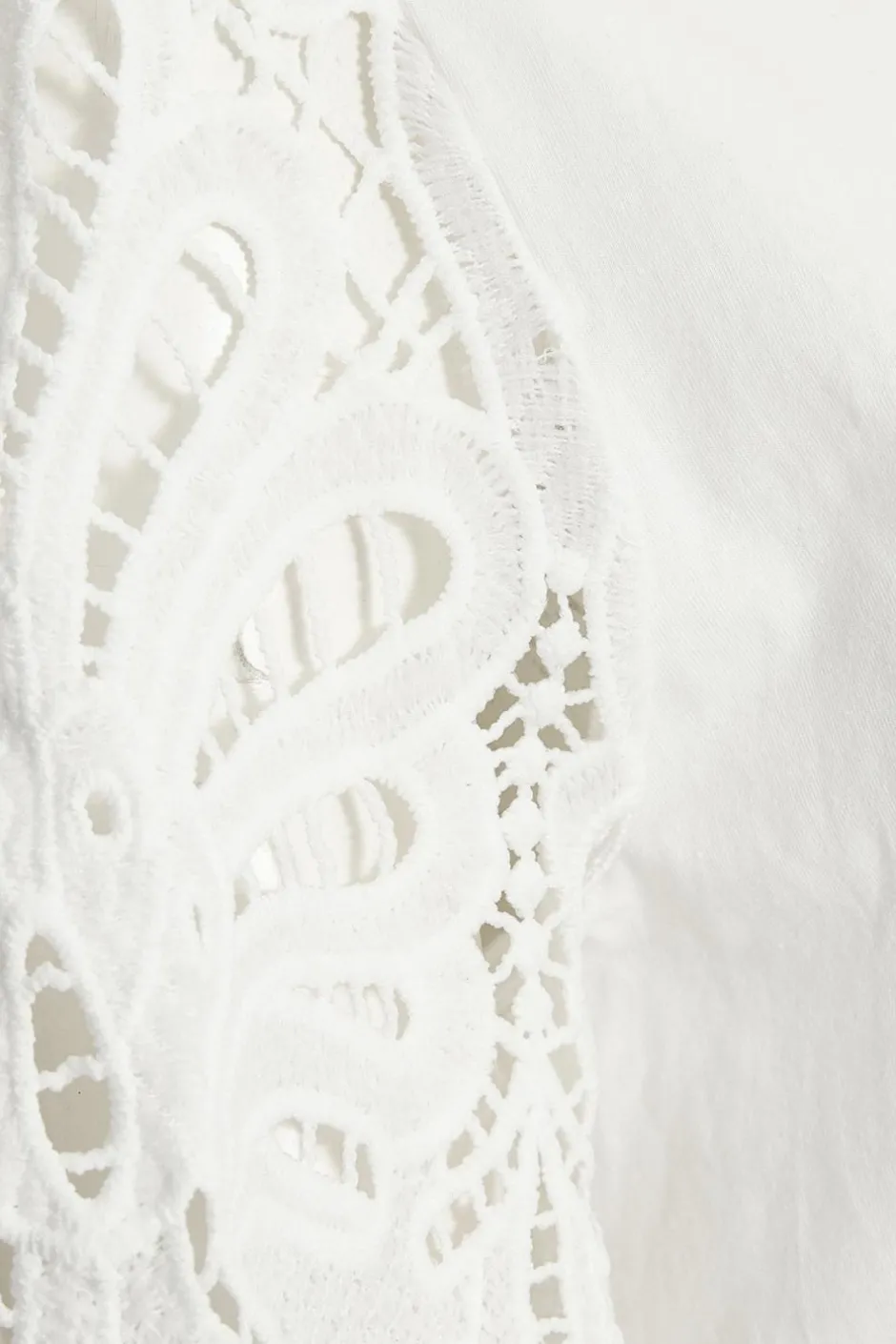 Quiz White Embroidered Sleeve Top Hot