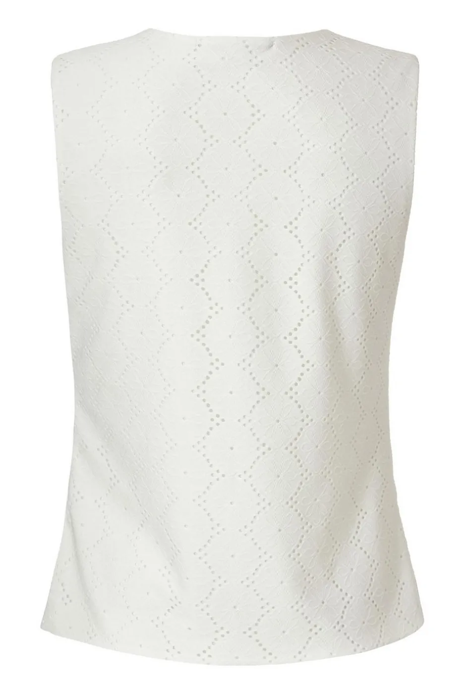 Quiz White Embroidered Waistcoat Sale