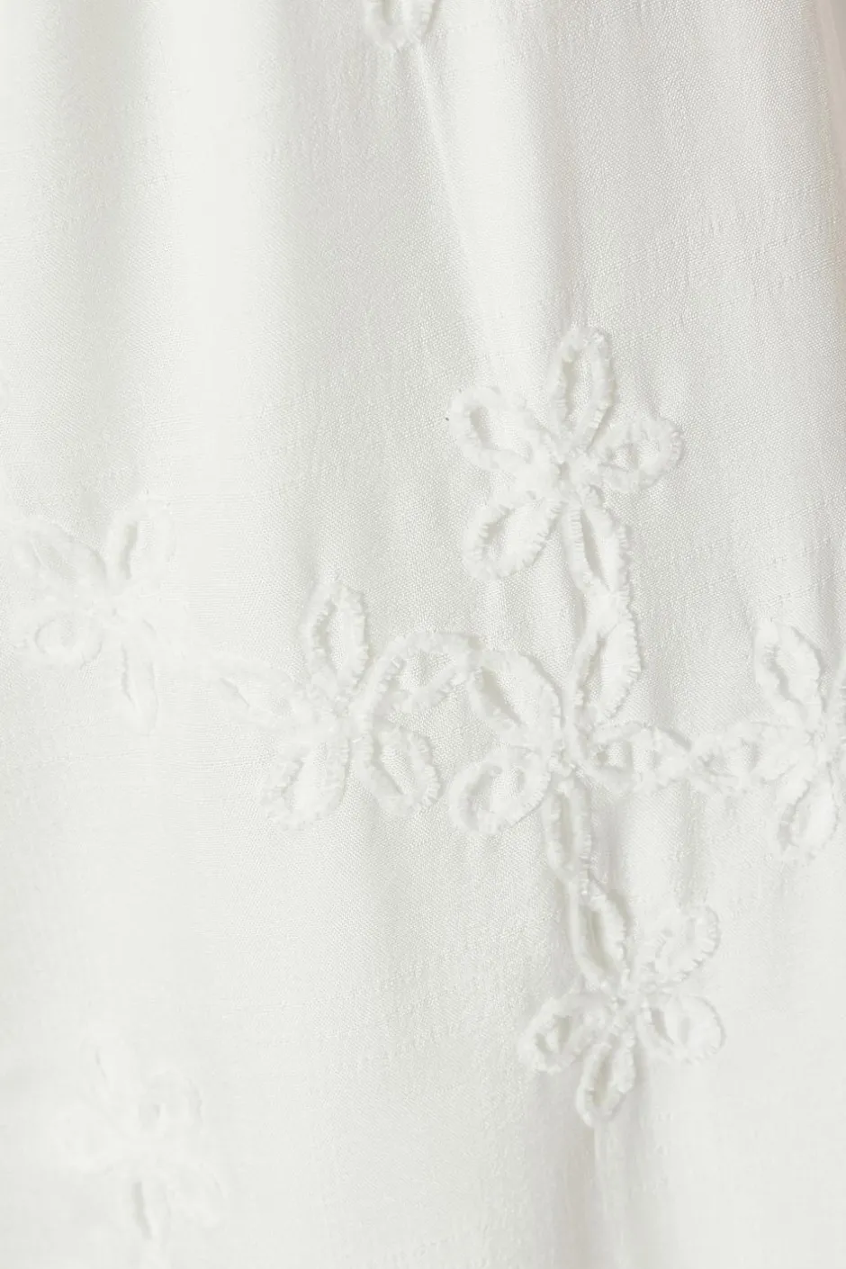 Quiz White Floral Embroidered Palazzo Trousers Sale