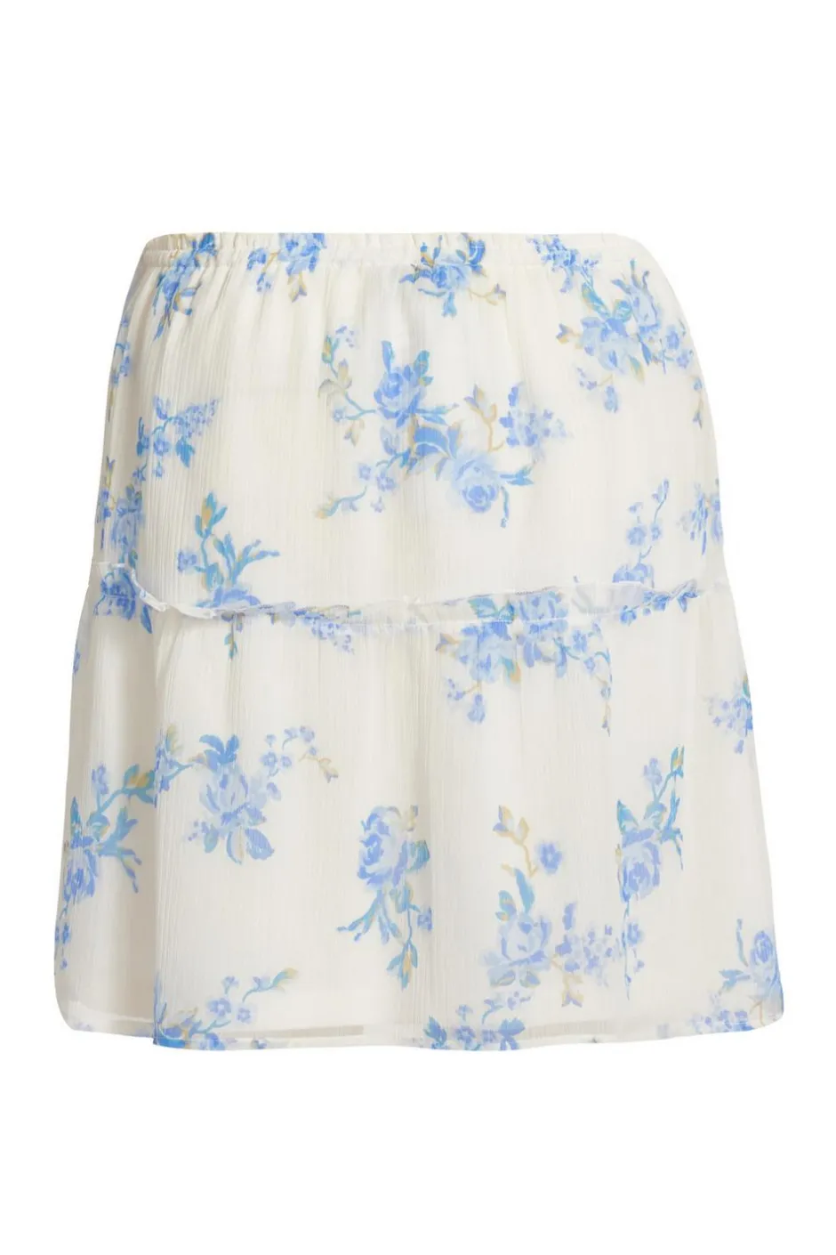 Quiz White Floral Mini Skirt New