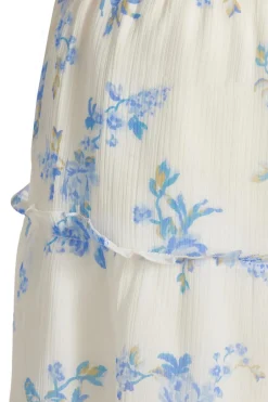Quiz White Floral Mini Skirt New