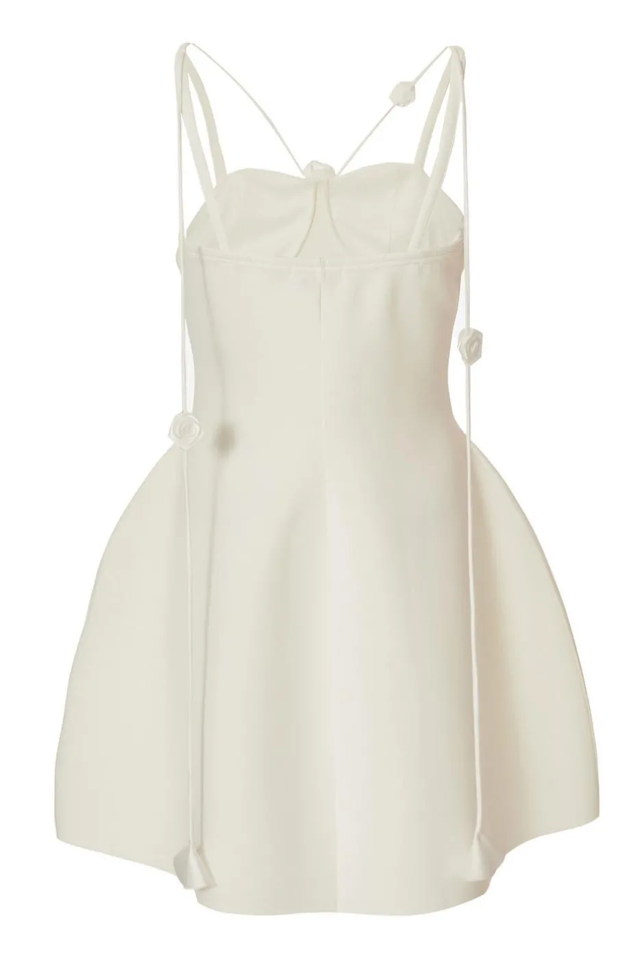 Quiz Floral Trim Mini Dress White New