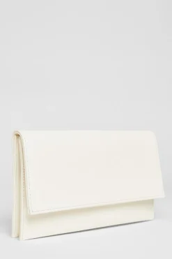 Quiz Fold Over Envelope Bag White Discount
