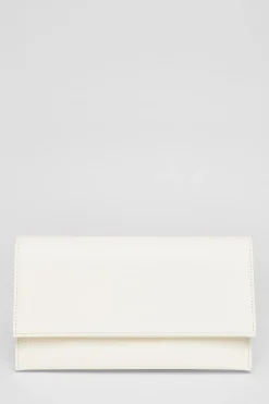 Quiz Fold Over Envelope Bag White Discount