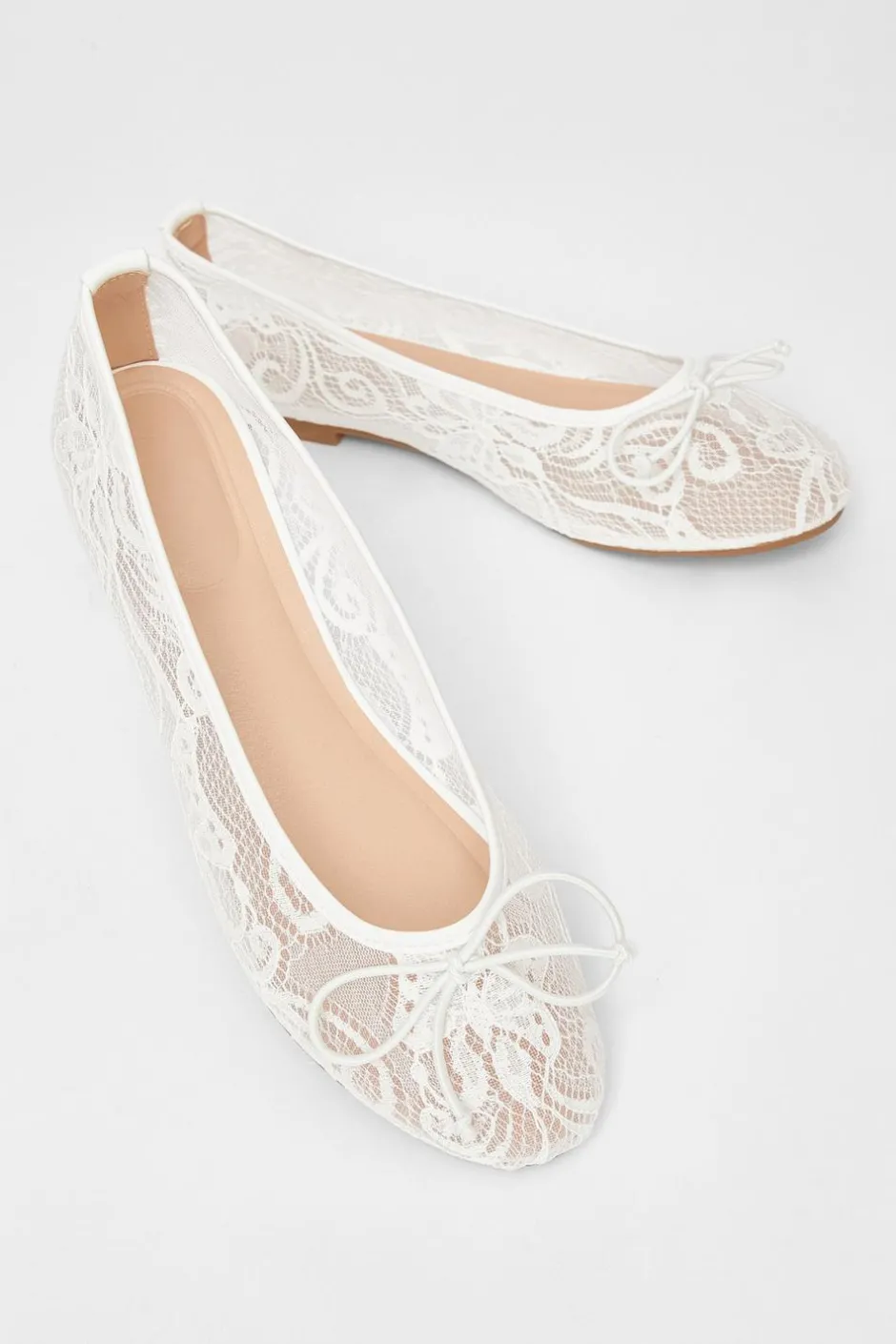Quiz Lace Pumps White Hot