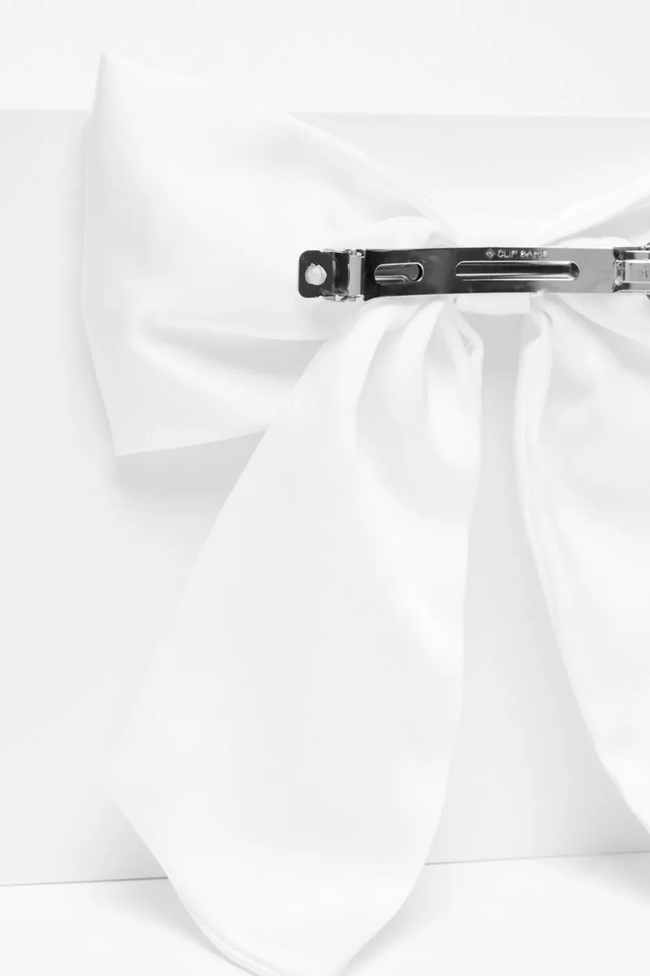Quiz White Large Satin Hair Bow