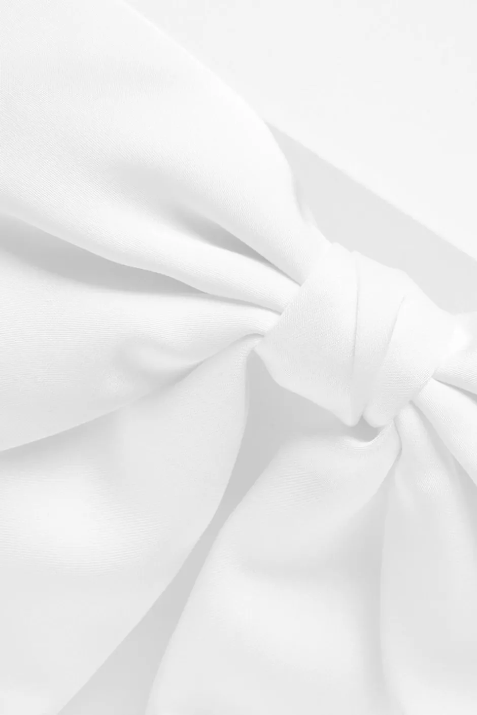 Quiz White Large Satin Hair Bow