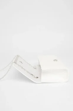 Quiz Long Clutch Bag White Discount