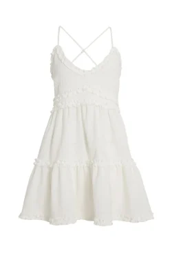 Quiz White Mini Skater Dress Outlet