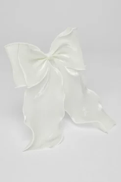 Quiz Organza Hair Bow White Outlet