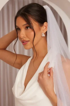 Quiz White Pearl Hoop Earrings Discount