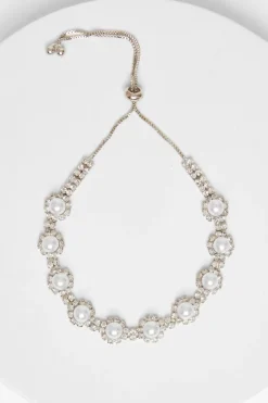 Quiz White Pearl Toggle Bracelet Discount
