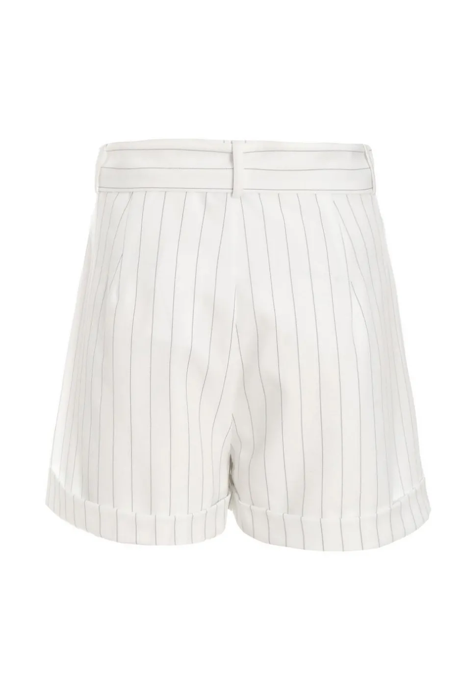 Quiz White Pinstripe Tailored Shorts