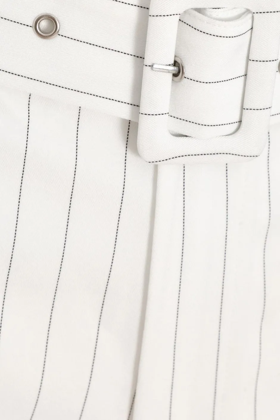Quiz White Pinstripe Tailored Shorts