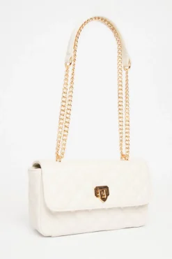 Quiz White Quilted Cross Body Bag Sale