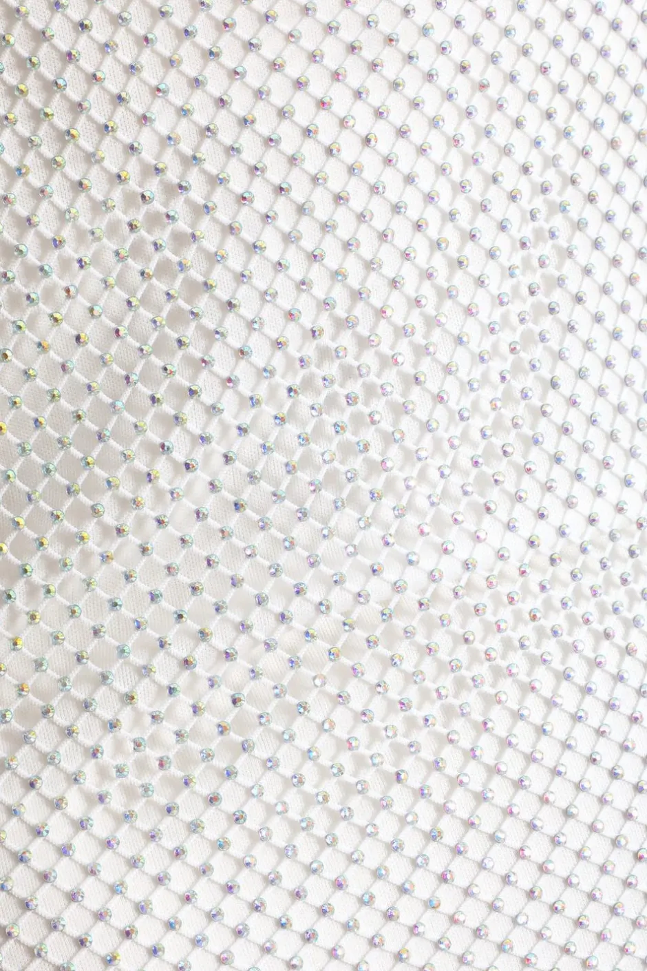 Quiz White Rhinestone Cowl Neck Dress New