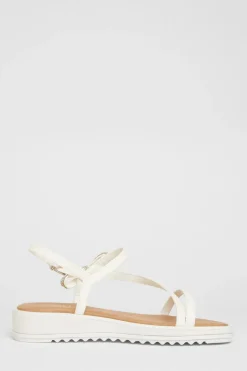 Quiz White Strappy Bow Detail Sandal Hot