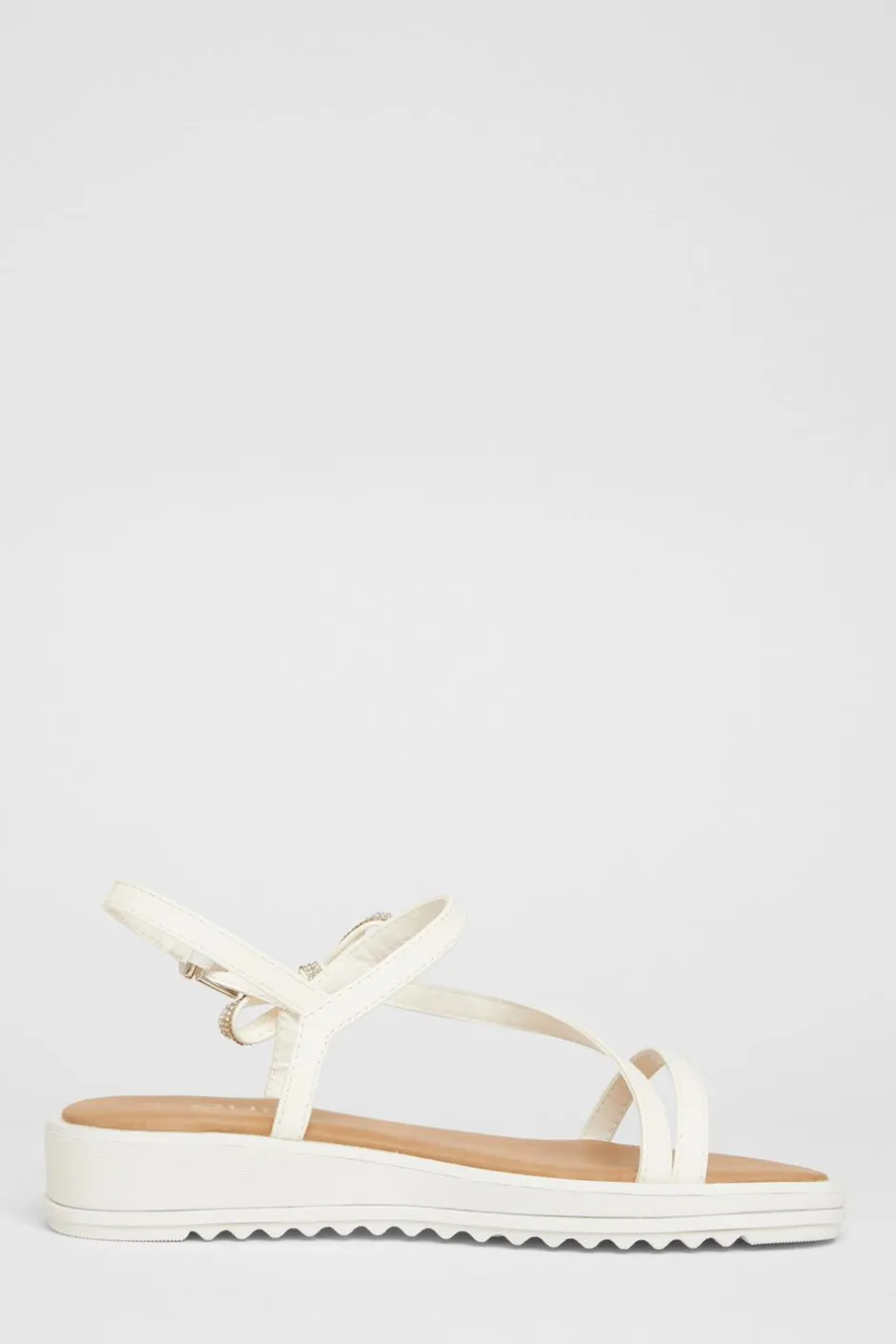 Quiz White Strappy Bow Detail Sandal Hot
