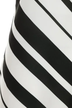 Quiz White Stripe Halter Maxi Dress Discount
