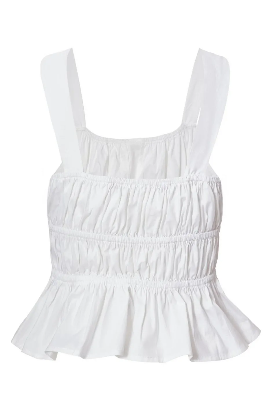 Quiz White Tie Detail Crop Top Clearance