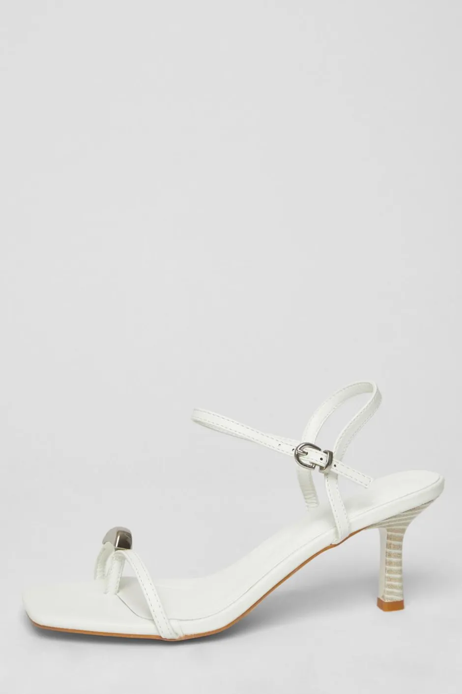 Quiz Toe Thong Stiletto Heels White Discount