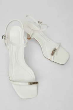 Quiz Toe Thong Stiletto Heels White Discount