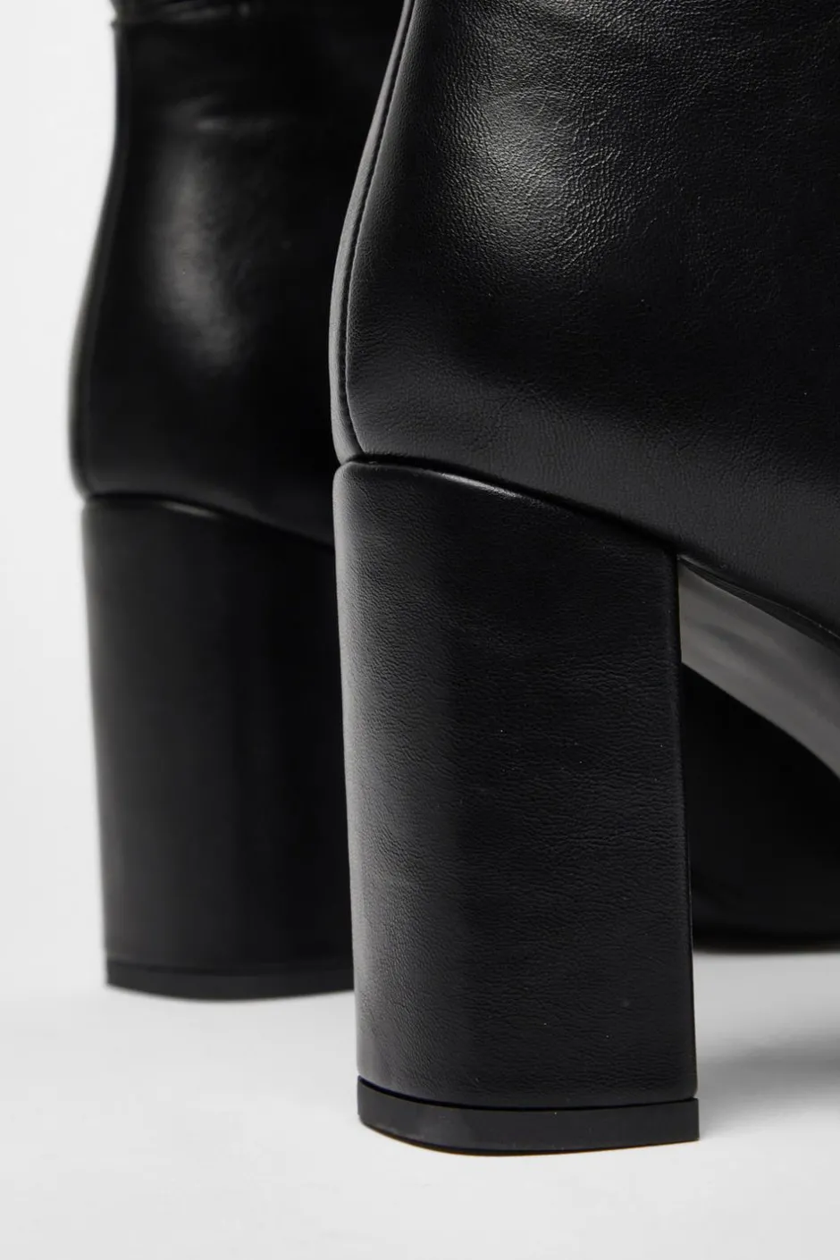 Quiz Wide Fit Black Faux Leather Knee High Boots Best