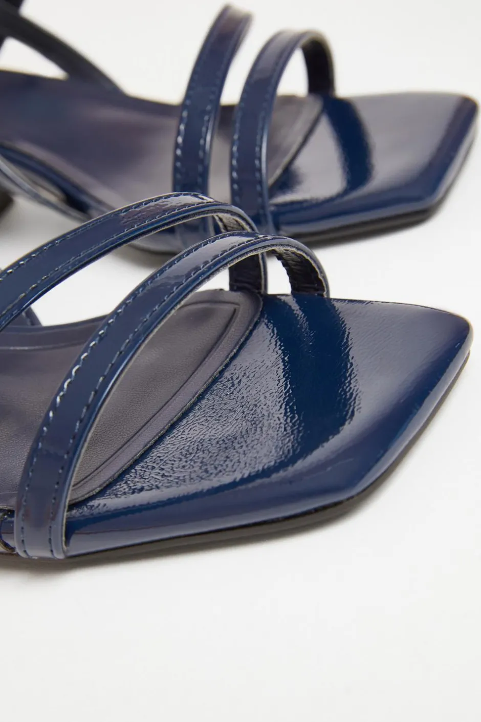 Quiz Wide Fit Slingback Sandal Navy Outlet